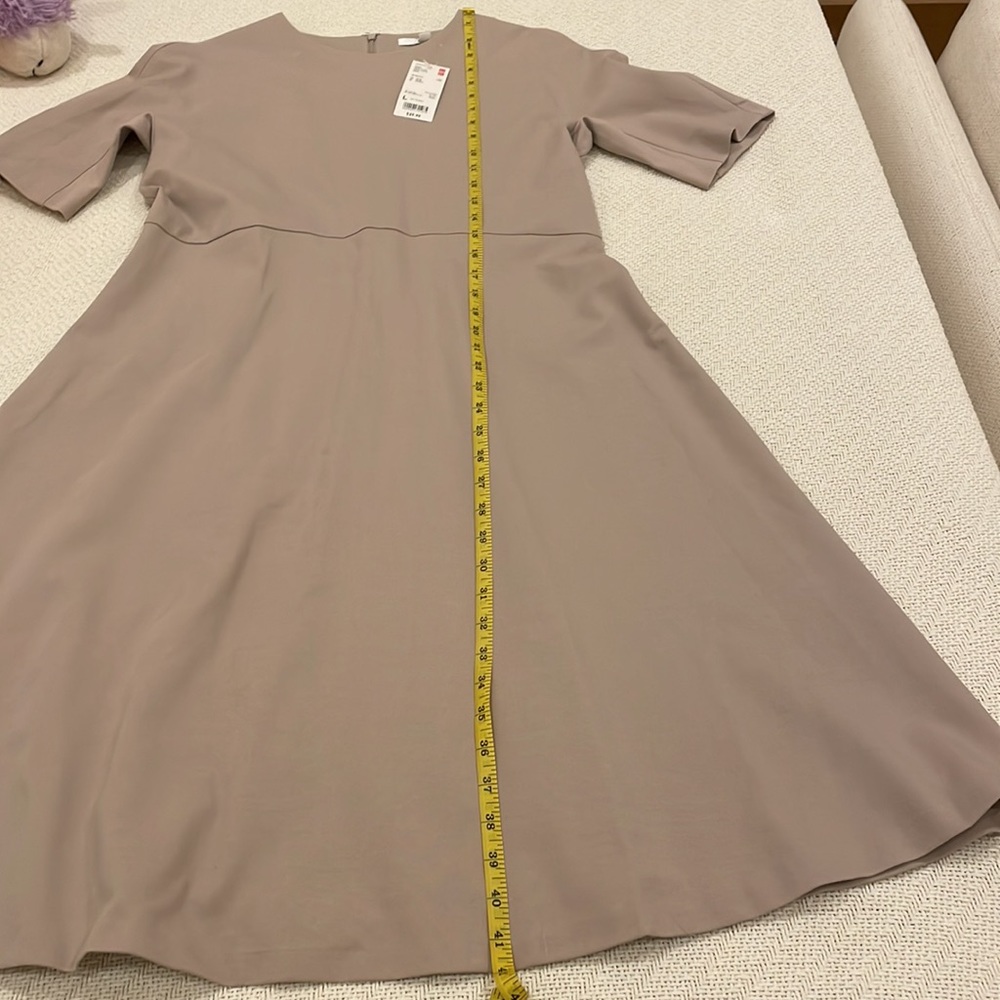 UNIQLO NWT ponte flare short sleeve dress large - Picture 6 of 10